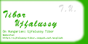 tibor ujfalussy business card